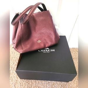 Coach hobo style handbag, bronze/metallic